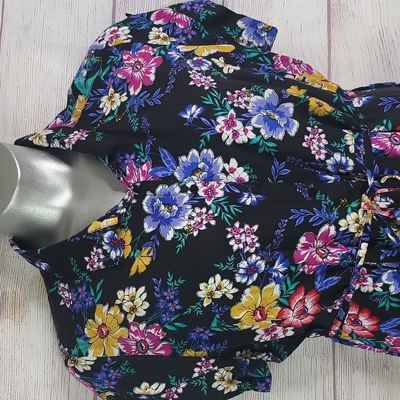 Time and Tru floral button-down dress sz XXL 20 - Picture 2 of 13